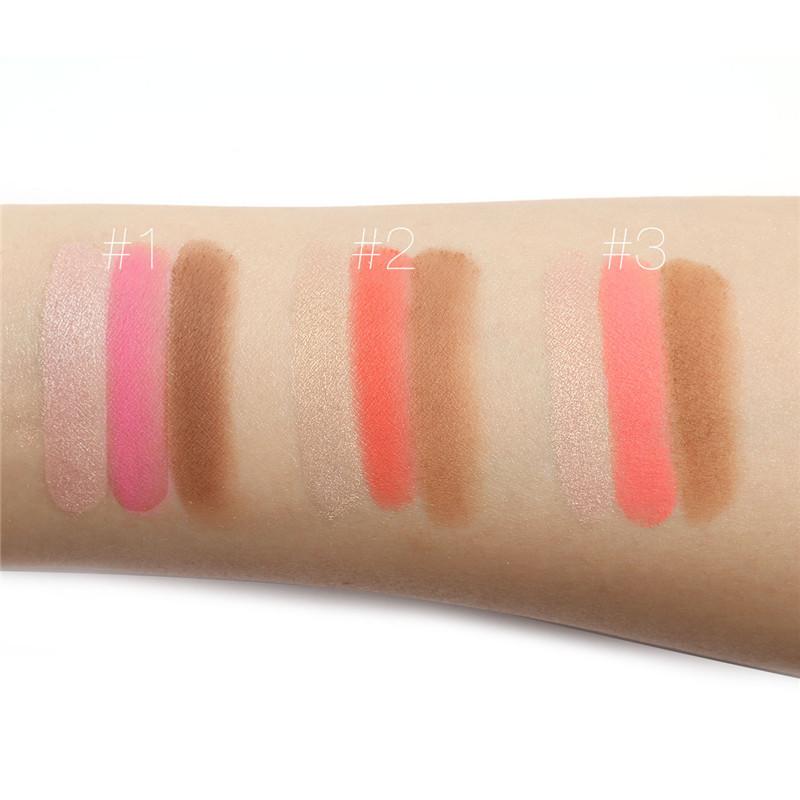 Focallure 3 цвета матовый бронзер для лица хайлайтеры палитра ультратонкая натуральная кремовая текстура контуринг консилер пудра макияж косметика