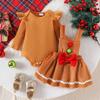 Infant Toddler Long-Sleeve Romper & Skirt Set