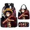 ВАН ПИС Луффи ван пис школьный рюкзак кампус ученики начальной школы Морской король рюкзак легкий большой вместимости сумка для компьютера
