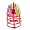 6 Pcs for Creative Birdcage Fruit Fork Toothpick Plastic Stand Holder