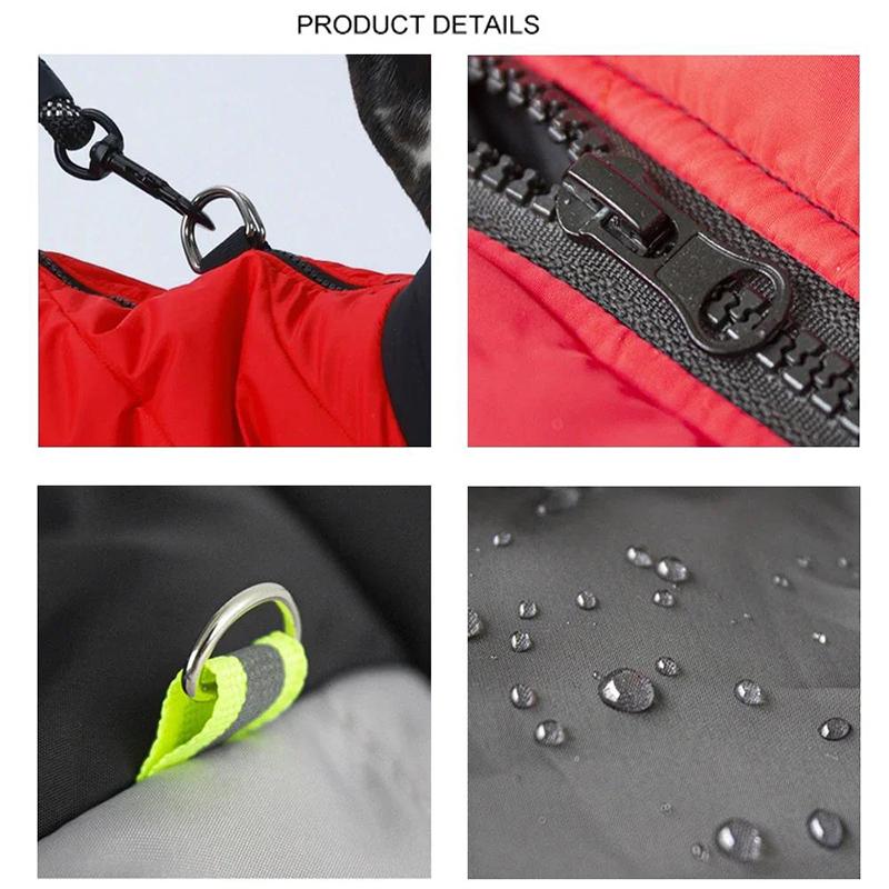 Dog Jacket Winter Warm Clothes for Small Medium Big Dogs Cats Windproof Pet Vest Coat Costume French Bulldog Yorkie Pug Outfits