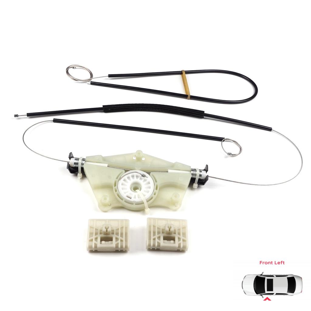 BWR777 Electric Window Regulator Repair Set Front Left Door for VW Touareg 7L Porsche Cayenne 9PA 955 957 2002-2010 7L0837461