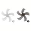 1Pcs 5 Blades Plastic Fan Blade With Nut Cover Table Fanner Accessories  For Standing Pedestal