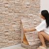 70cm*1m Long 3D Brick Wall Stickers DIY Decor Self-Adhesive Waterproof Wallpaper for Bedroom Kitchen Home Wall Decor