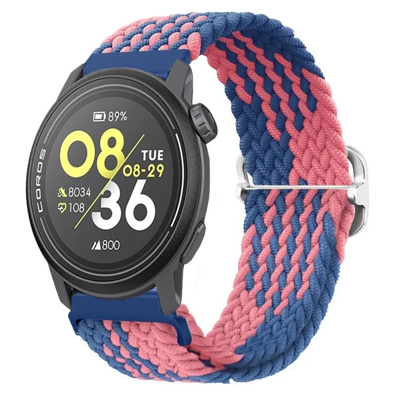 Нейлоновый плетеный ремешок 20/22 мм для COROS APEX 4/PACE Pro/4 3 2 Регулируемый браслет для CMF Watch 3/2/1 Pro Suunto Race 2/S/Run
