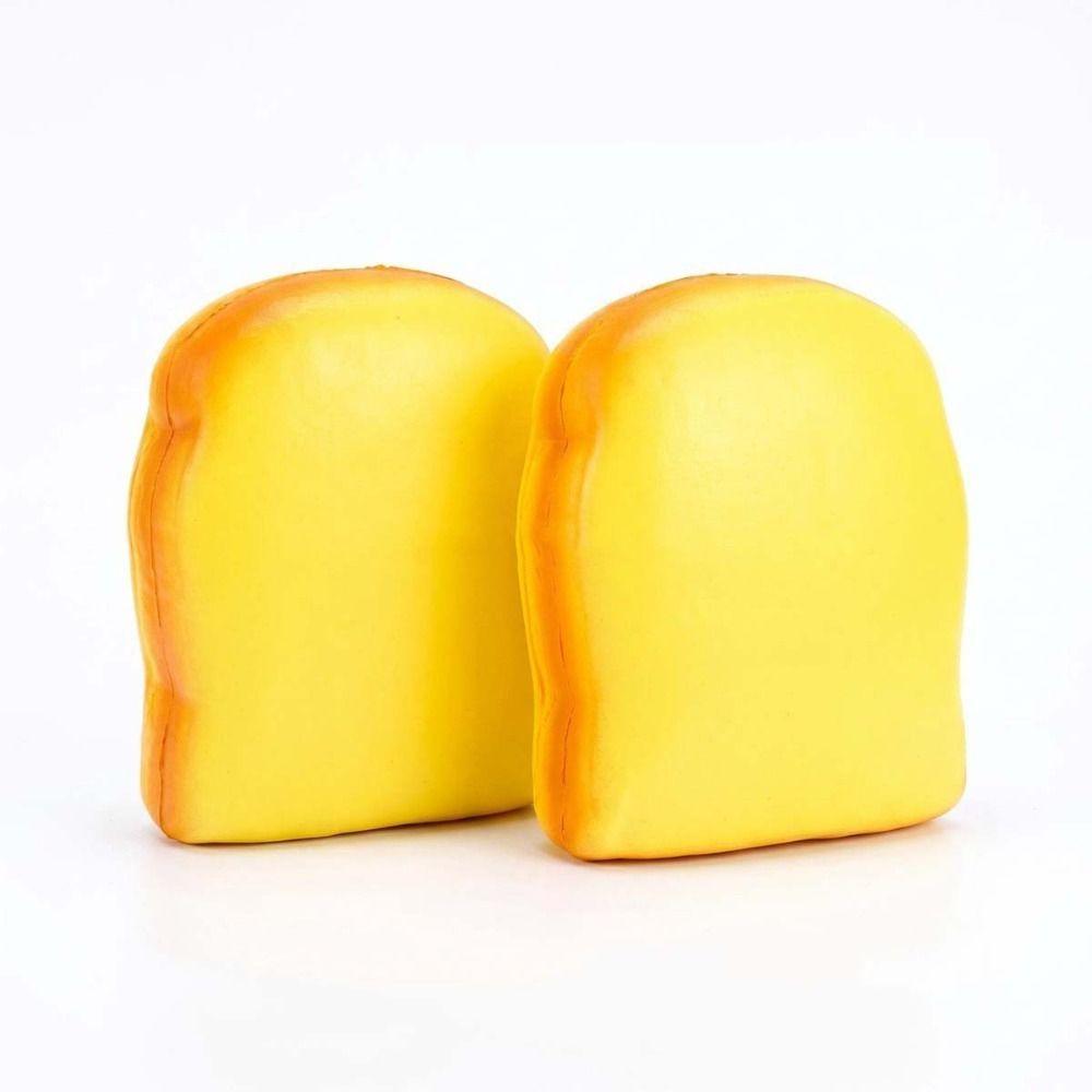 Simulated Toast Sensory Toys Hand Relax Fidget Bread Soft Cute Toast Bread Squeeze Toy Kids Adult