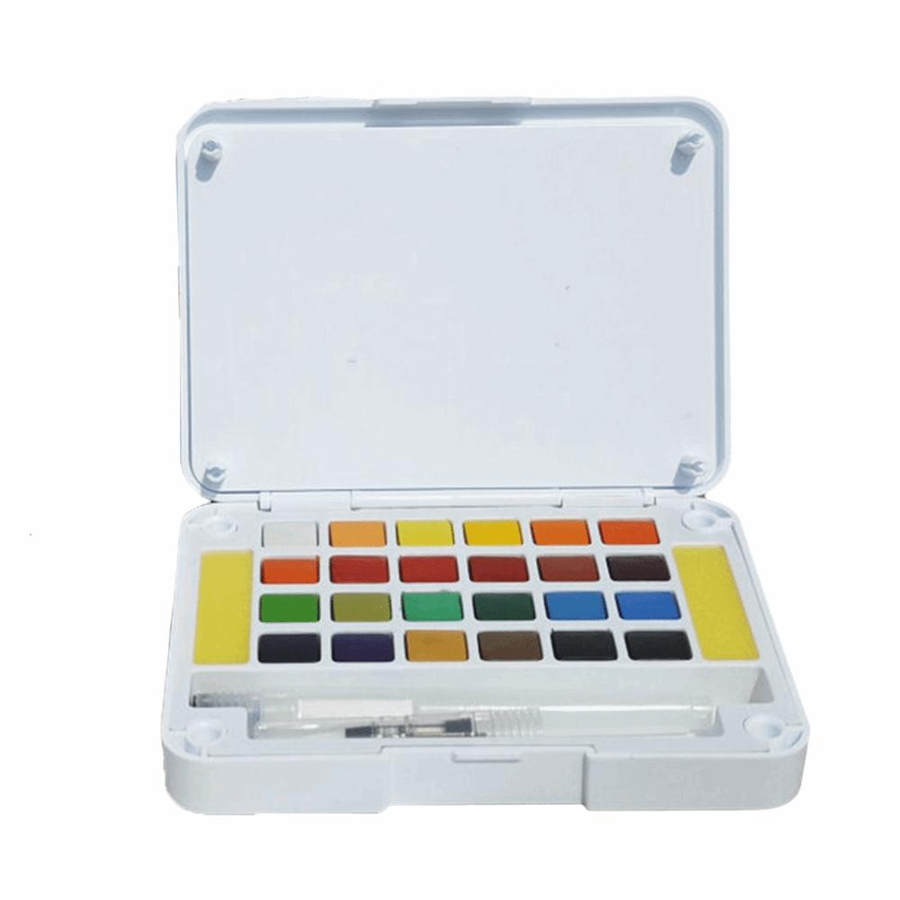 Portable Watercolor Pigment Kit Professional DIY Painting Watercolor Kit Art Supplies