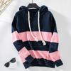 JKASHDK Женская мода повседневная осень-зима с цветным принтом и капюшоном с длинным рукавом