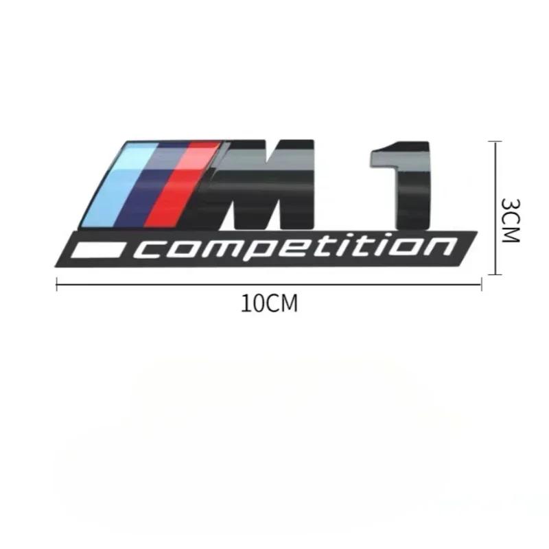 3D ABS suitable for BMW tail badge M1 M2 M3 M4 M5 M6 M7 rear digital side car logo x1x3x4x5x6 Sport M Competition black sticker