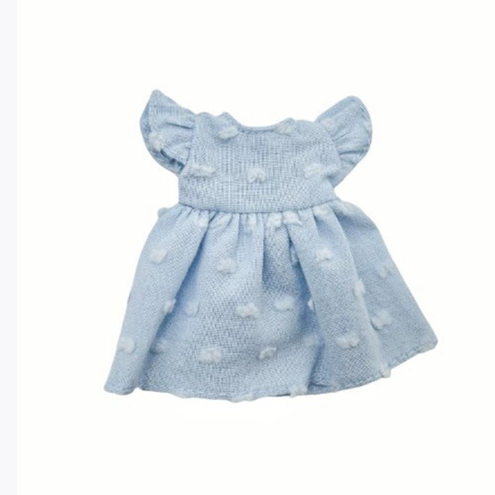 Fashion Doll Dot Dresses Accessories Tops Clothes Skirt for 1/11 OB11 Dolls/for 1/12 BJD