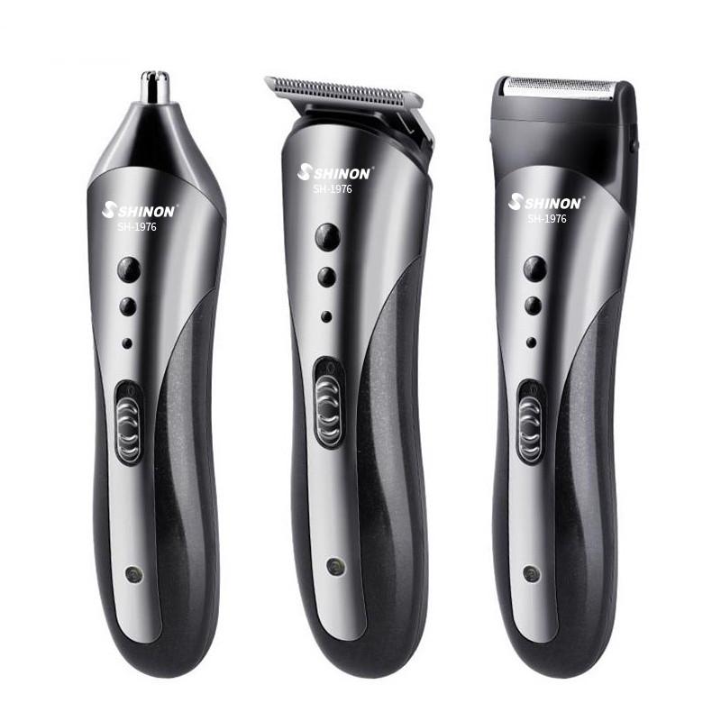 3 In 1 Rechargeable Hair Clipper Men Waterproof Electric Shaver Beard Nose Ear Shaver Hair Trimmer