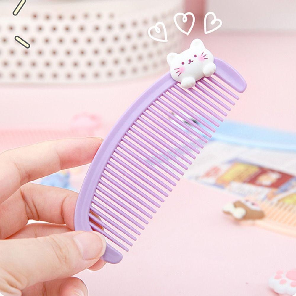 PP Anti-static Comb Not Hurt the Head Fruit Hair Combs Creative Fine-toothed Comb  Kids Adult