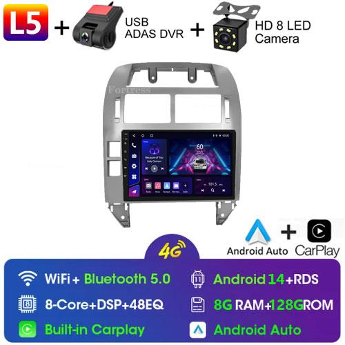 Fortress для Volkswagen Polo Mk4 2001 - 2011 Android автомобильный радиоприемник мультимедийный плеер Carplay Auto Stereo GPS Navi 2din DSP головное устройство