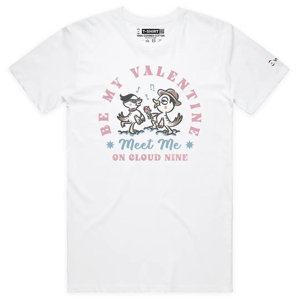 VOICEART Be My Valentine Funny Graphic Tee for Couples on Valentines Day