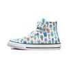 Chuck Taylor All Star Trendy Casual High Top Kids Canvas Shoes Kids Sneakers White Blue A02155C