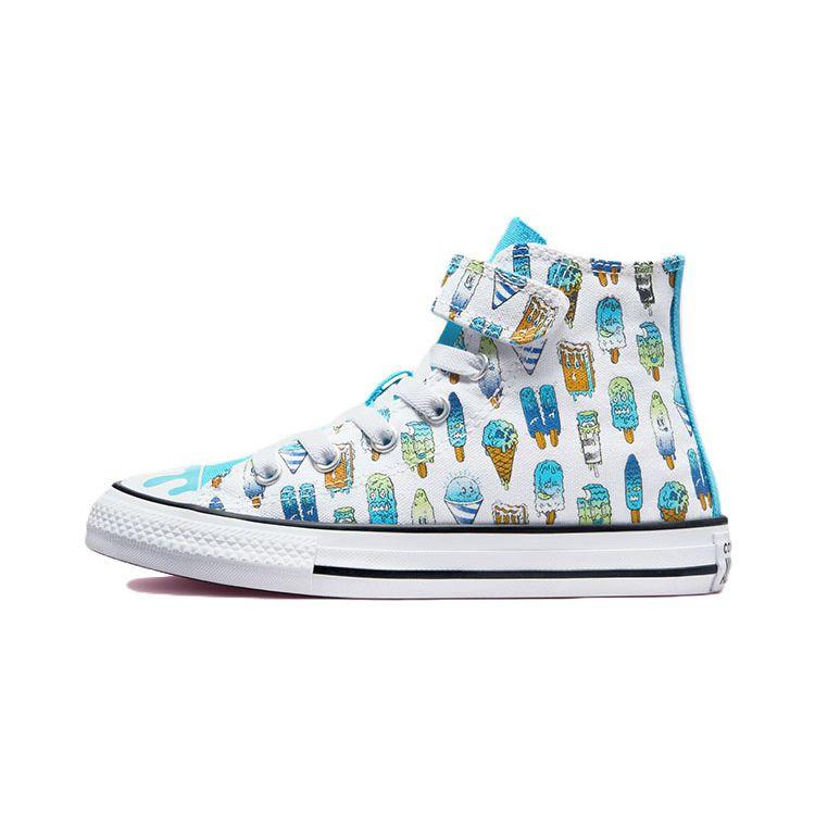 Converse Chuck Taylor All Star Trendy Casual High Top Kids Canvas Shoes Kids Sneakers White Blue A02155C