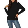 Women's Casual Turtleneck Knitted Sweater Long-sleeved Warm Top