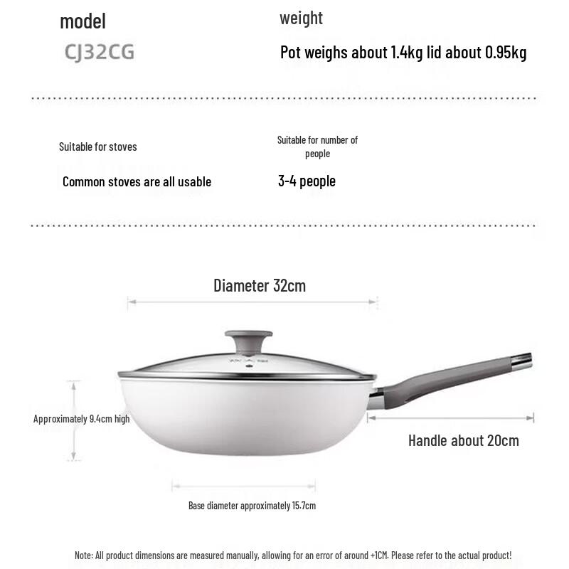 COOKER KING Ceramic Non-Stick Frying Pan 32cm