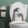 Ужасный рисунок руки наклейка на туалет Хэллоуин многоразовая водонепроницаемая рука дьявола декоративная наклейка на окно страшные принадлежности для вечеринки