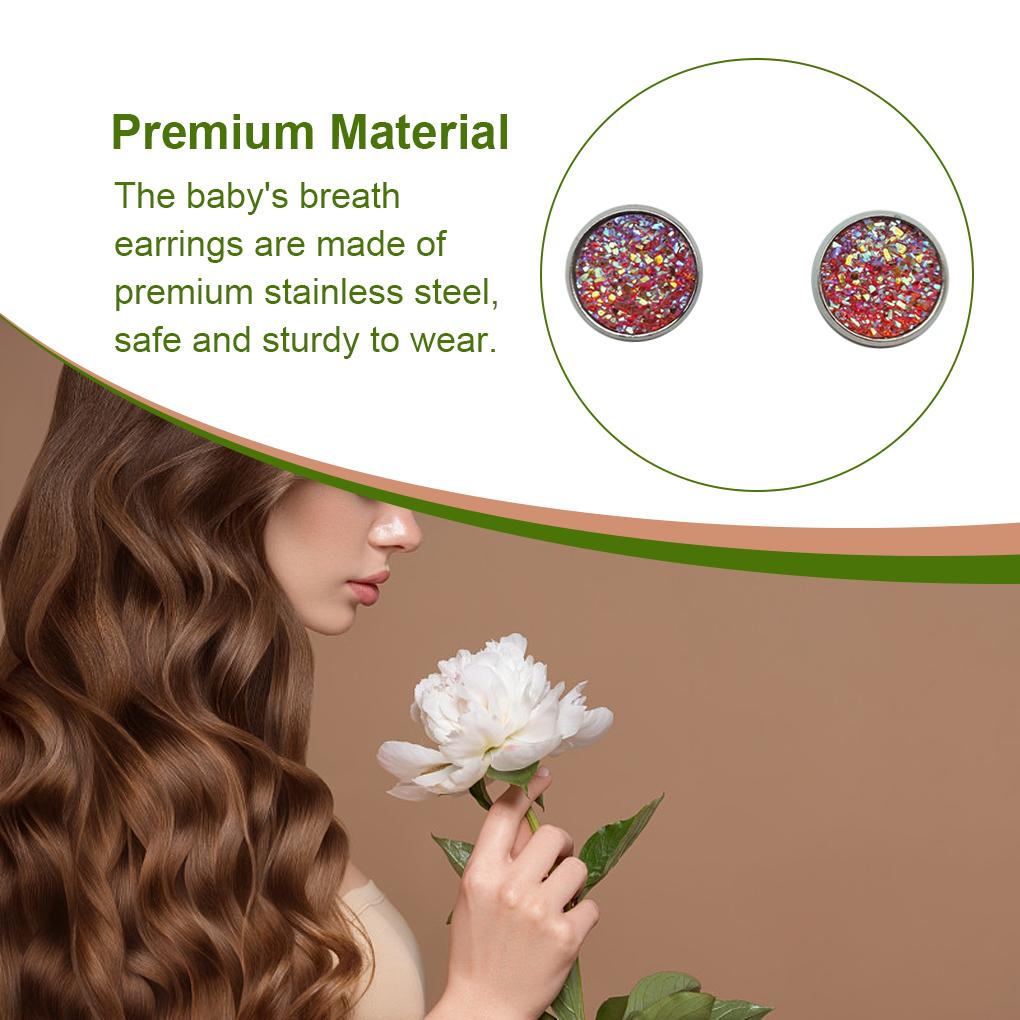 Серьги-пусеты 8 мм, круглые, износостойкие, богемные, для пирсинга ушей, ювелирные изделия, стильные украшения для женщин, девушек