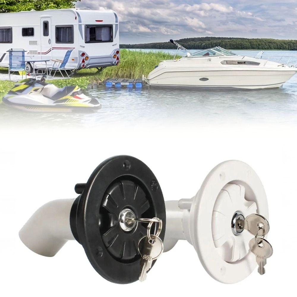 Белый/черный гравитационный водозаборник для автофургона, водозаборник с жестким заполнением, люк для прицепа