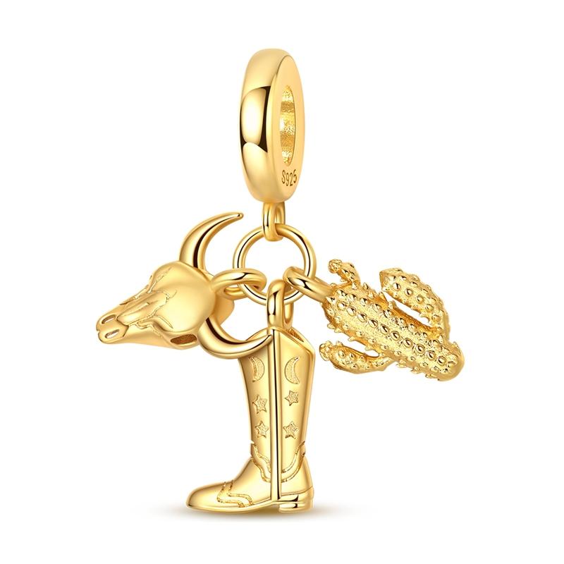 Шармы Медные Бусины Бабочка Цветок Яблоко Кошка Медведь Шарм Подходят для Оригинального Браслета Подвеска Женские Изысканные DIY Ювелирные Изделия Подарок