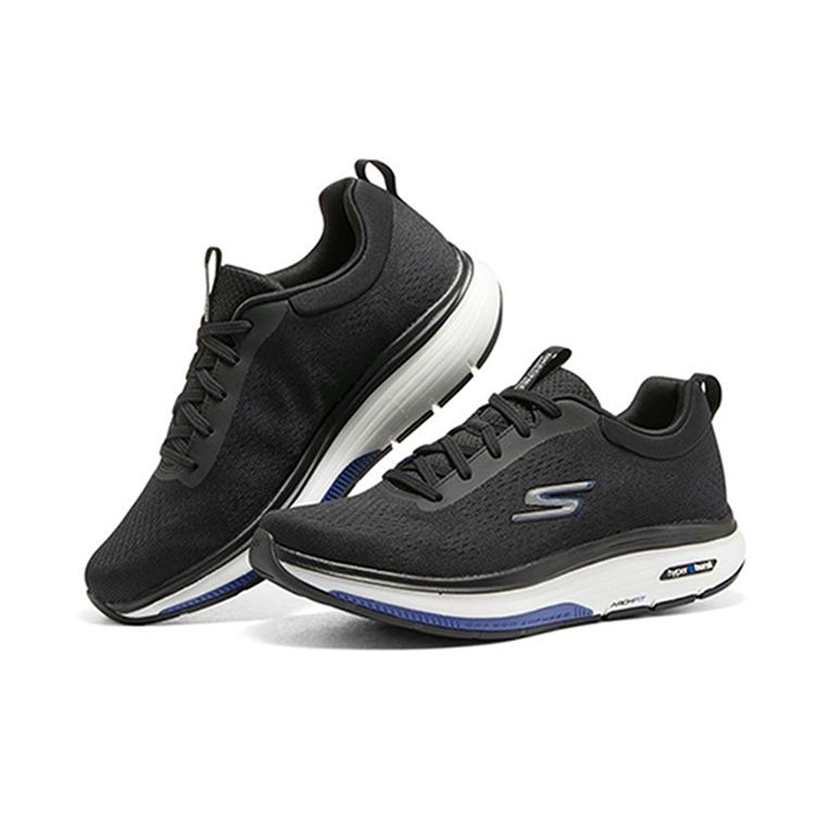 Skechers Go Walk Arch Fit Тренировочные Кроссовки Удобные Универсальные Амортизирующие Скользкие Прочные Дышащие Низкие Повседневные Кроссовки 216244-BKBL