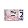 Туалетная бумага Foxy Silk, 3 слоя, 4 шт., 2 рулона