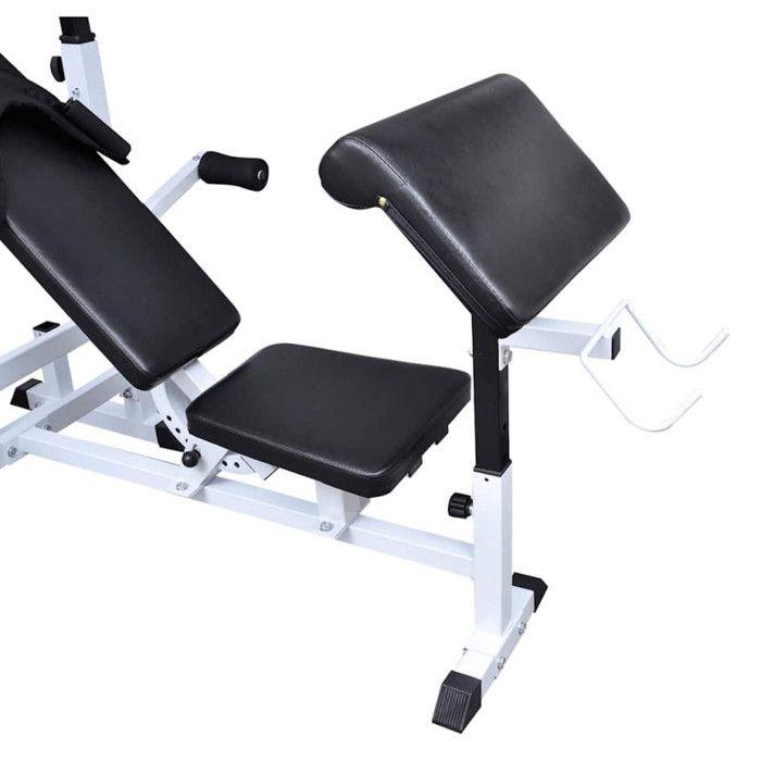 VidaXL Weight Bench Fitness Machine Weightlifting Training 90365