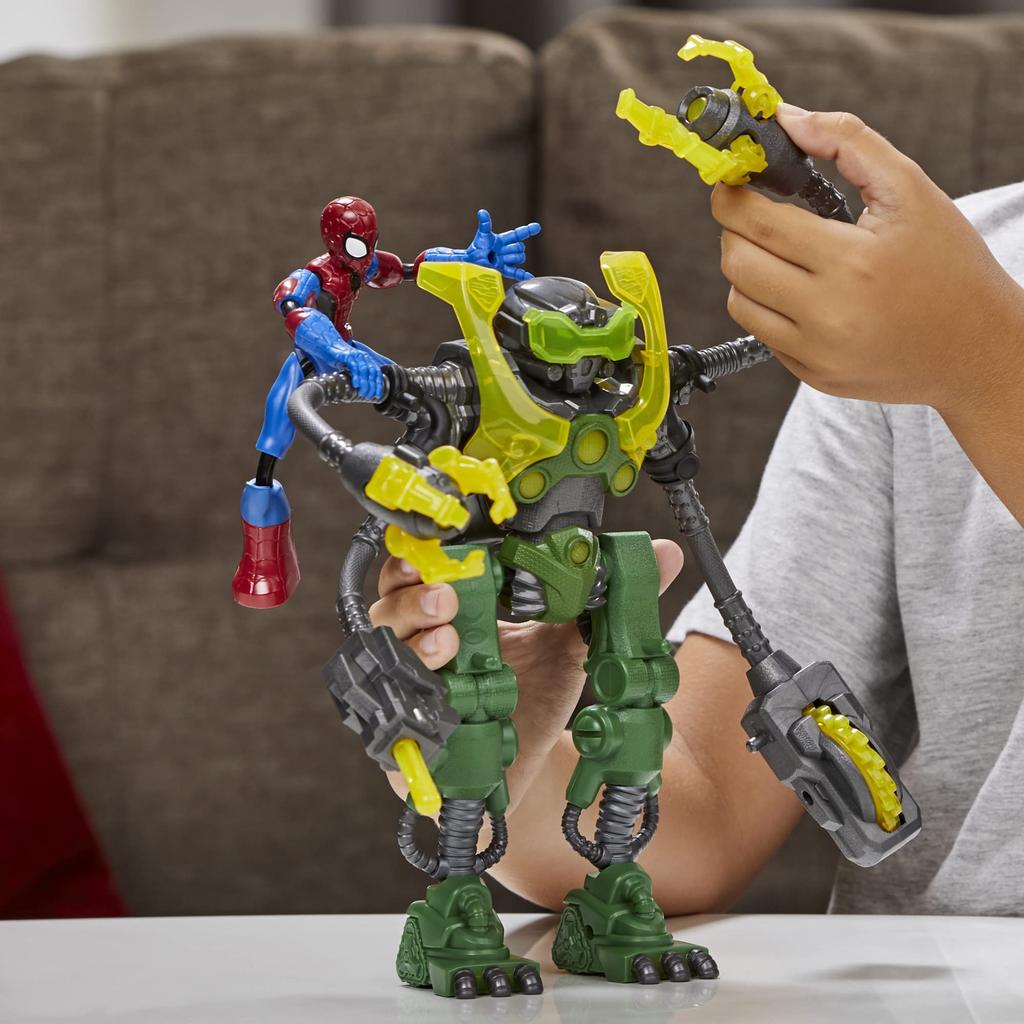 Marvel Spider Man Bend And Flex Spider Man Vs Ock Bot -
