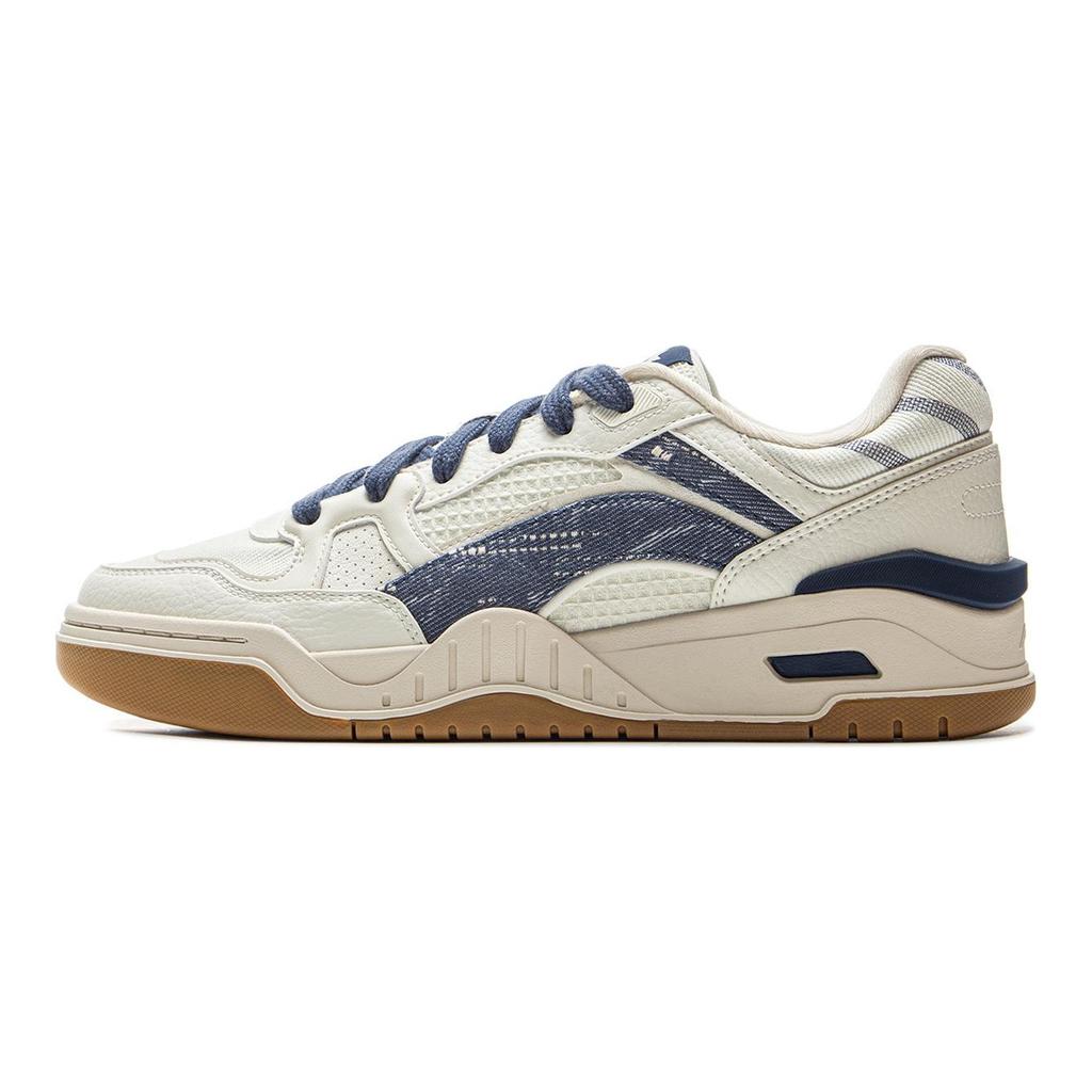 Li Ning Moon White 2.0 Нескользящие Амортизирующие Дышащие Низкие Скейтборд-Кеды Мужские Экрю AGCU275-12