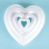 New Wedding Decor Hollow Valentine's Day Party Decoration White Craft Balls Heart Foam Mould