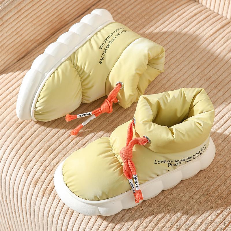 Зимние ботинки для женщин, зима 2024, новые теплые плюшевые толстые удобные хлопковые ботинки, водонепроницаемые нескользящие уличные ботинки, повседневная обувь на плоской подошве