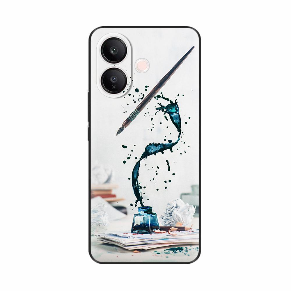 Для Vivo V60 Lite Чехол Мягкая Силиконовая Задняя Крышка Для Vivo V60 Lite 4G 5G Мобильного Телефона Защитные Чехлы Крышка Coque Funda Etui Para