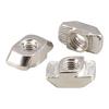 European Standard T-Slot Aluminum Profile Nuts: Wing Nuts M3-M8, Types 20/30/40/45.