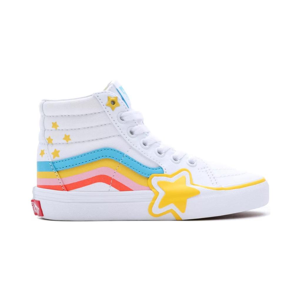 Vans Sk8 Versatile Durable High-Top Kids Skate Shoes Kids Sneaker White VN000BVMAHP