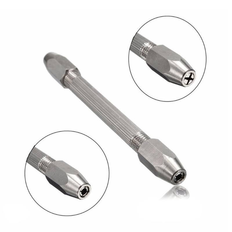 0-3.1мм Двустороннее ручное сверло Мини Микро Ручной Бурав Двусторонний пин-винт Сверло Ручной инструмент для сверления дерева