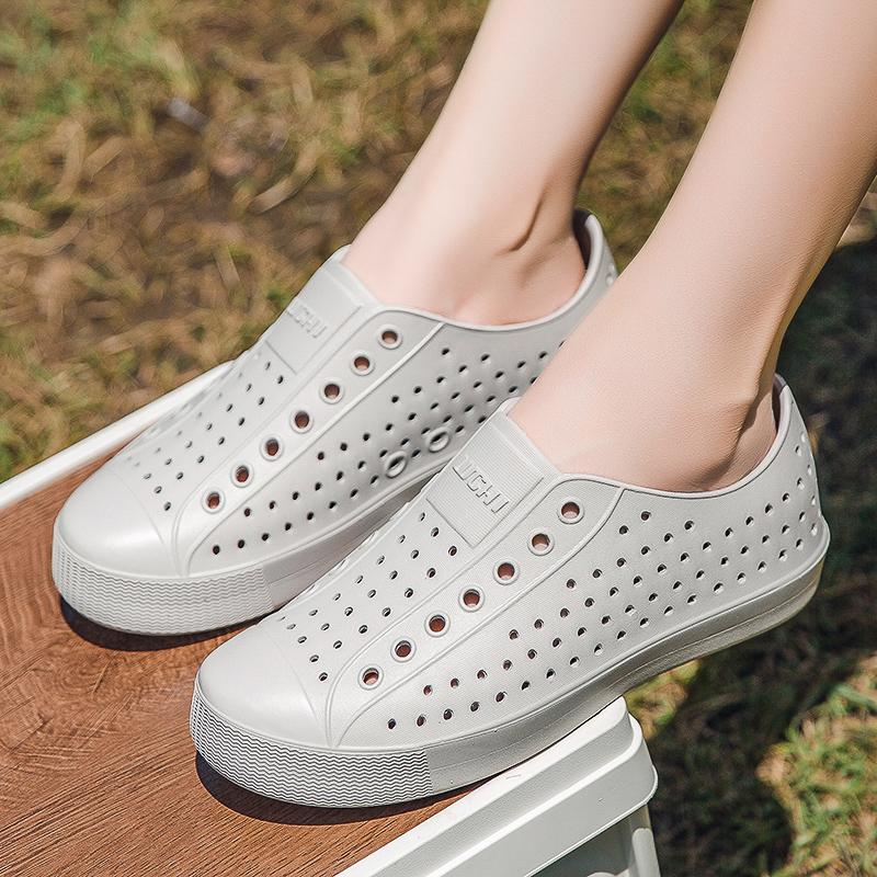 Новые летние модные дышащие сандалии, пляжная обувь, обувь для плавания, дышащая обувь без шнуровки