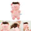 Adorable 40cm Plush Pig Doll With Versatile Hair Styles And Big Nose Design