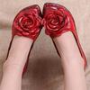 Vintage Handmade Women Flats Casual Shoes Genuine Leather Soft Shoes for Mother Fashion Loafers