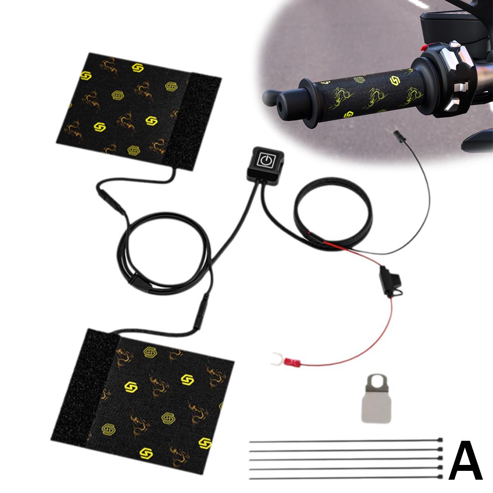 12 В мотоциклы подогрев ручек снегоход квадроцикл руль обогреватель комплект для снегохода подогрев руля Univer S0U3