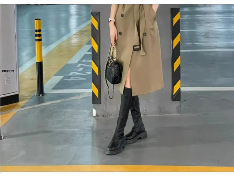 Женский французский тренч 2025 года на весну/осень: Британский стиль, Двубортный, Длина ниже колена, Средней длины, Свободный крой