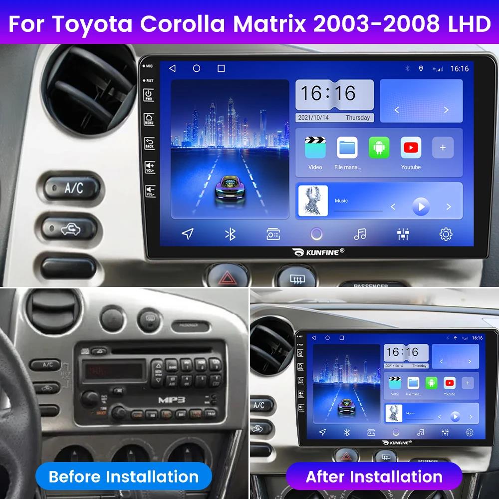 Android Car Radio For Toyota Corolla 2003-2008 Car Stereo 2Din Octa Core GPS Navigation Player IPS Screen Carplay Android Auto