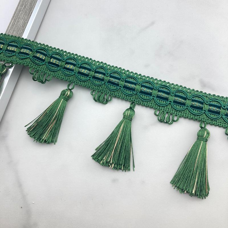 1M Tassel Lace Edging Trimming Ribbon Trim Handmade Fringe DIY Clothes Pillow Curtain Tablecloth Sofa Upholstery Decor Crafts