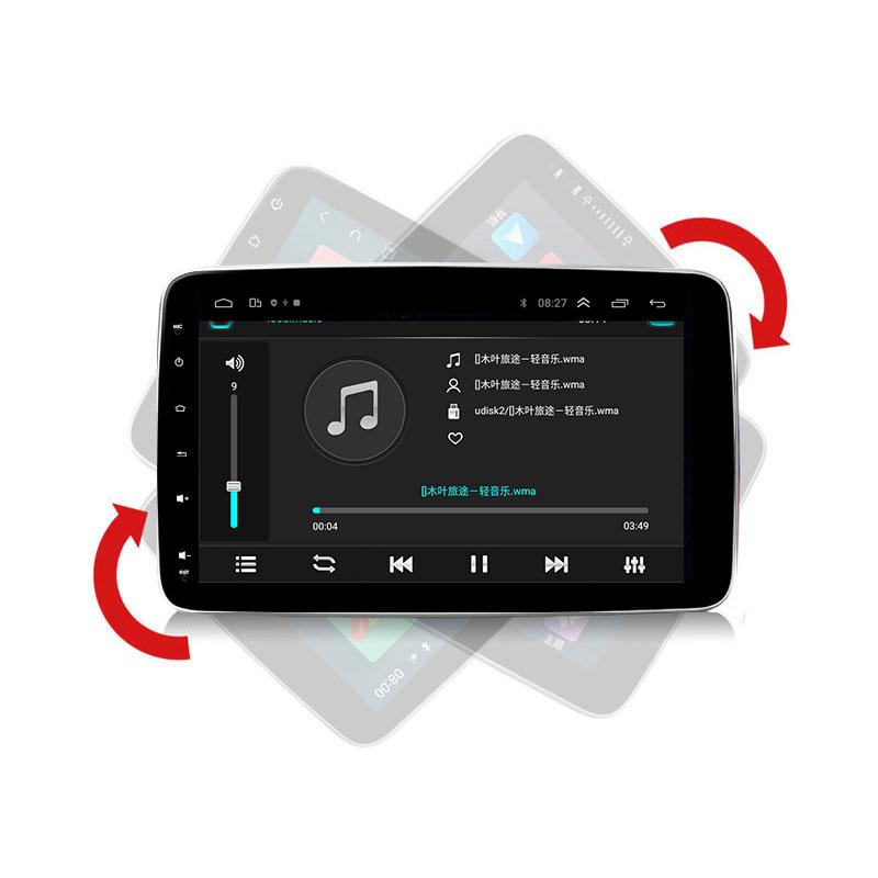 Reakosound Android 11 Универсальный автомобильный радиоприемник 1 Din 9-дюймовый поворотный на 360 градусов CarPlay GPS Bluetooth-плеер Видео Автомобильный мультимедийный плеер