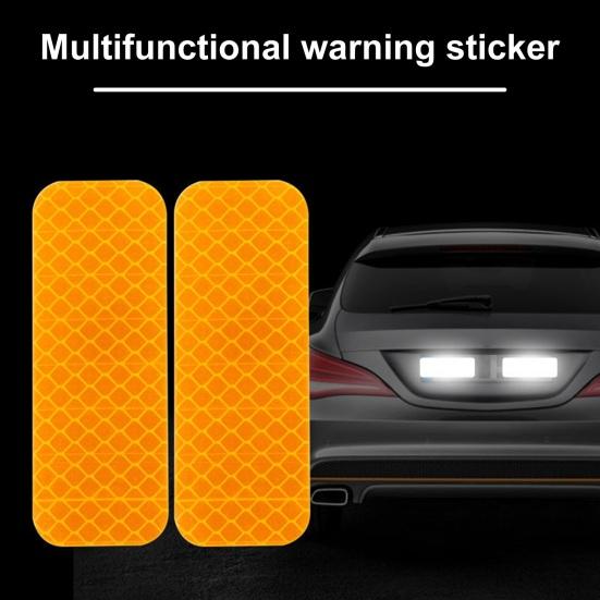 10 шт. светоотражающие наклейки для автомобиля водонепроницаемые устойчивые к УФ-излучению самоклеящиеся с сильной липкостью для ночной видимости