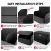 PPWE7 Car Trunk Interior Storage Box Leather Collapsible Tools Case For Ford mk2 mk3 Ranger Mondeo mk4 S-MAX Kuga Mustang Fusion