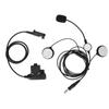 Motorcycle Helmet Earpiece +U94 PTT 7.1mm Noise Reduction Helmet Bilateral Headset with Clip for