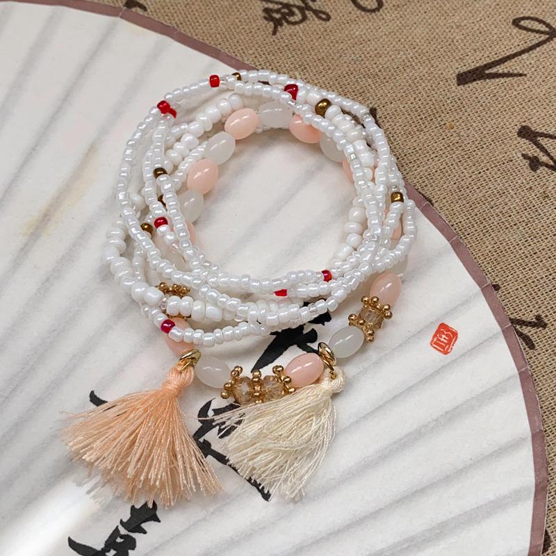 Богемский многослойный браслет из хрустальных рисовых бусин – универсальные праздничные и модные модные украшения для женщин