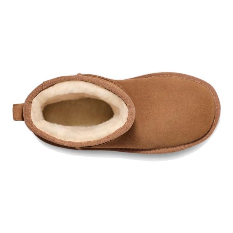 UGG Классические мини-ботинки на платформе, детские кеды каштанового цвета, коричневые 1143700K-CHE